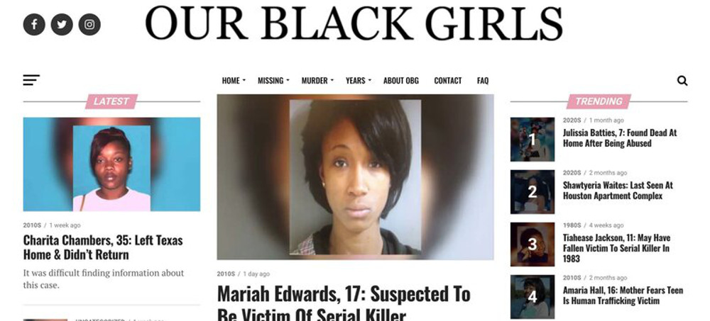 Tens of Thousands of Black Women Vanish Each Year. This Website Tells Their Stories