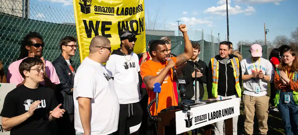 Amazon Fights to Overturn Union's Historic Win at New York Warehouse