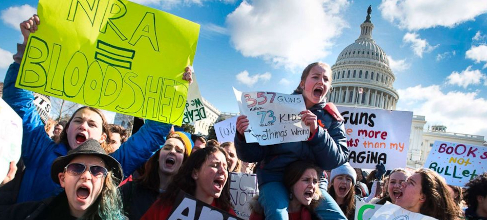 'March for Our Lives' Protests Against Gun Violence Sweep Nation Following Hundreds of Mass Shootings