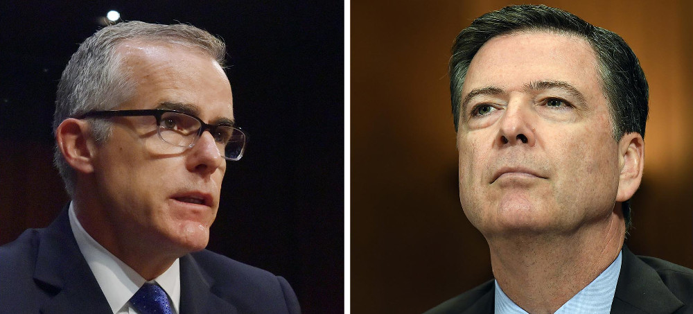 FBI's James Comey, Andrew McCabe, Audited by IRS After Angering Trump