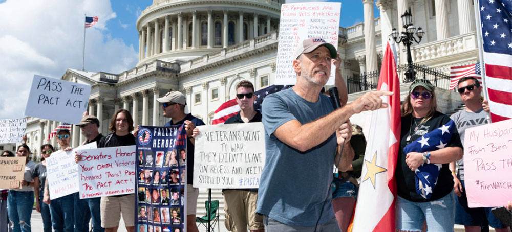 A Big Win for Jon Stewart and Veterans, Burn-Pit Bill Clears Senate