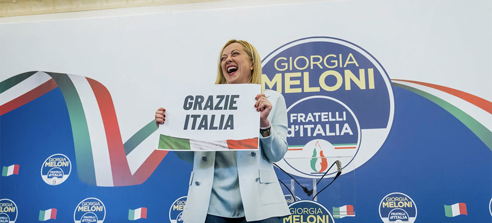 Fascism Returns in Italy: Giorgia Meloni Claims Victory, Allied With Right-Wing Parties Across Europe