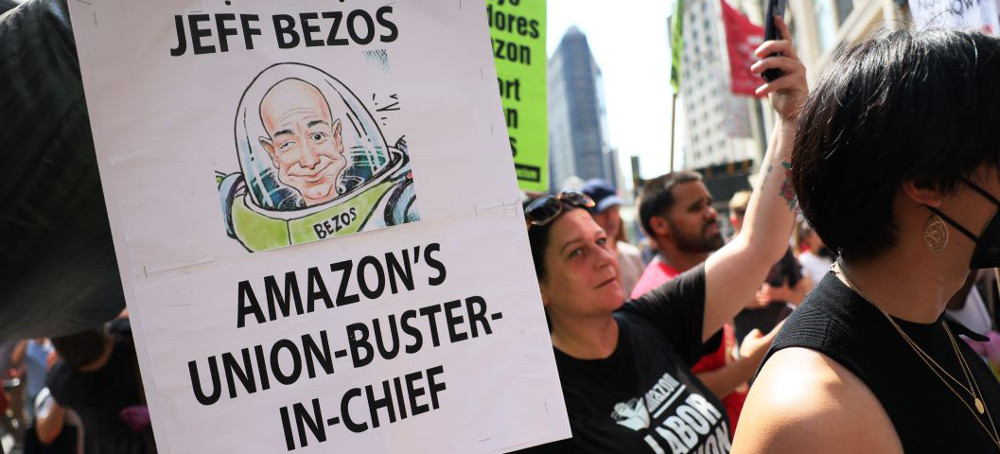 In Their Zeal to Destroy Unions, Starbucks and Amazon Aren't Worried About Breaking the Law