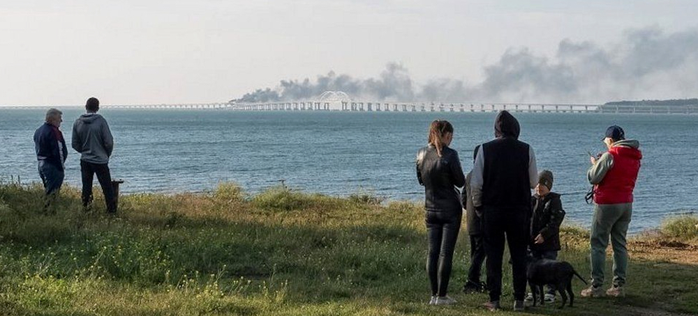 Kerch Bridge Linking Russia to Crimea Damaged in Explosion