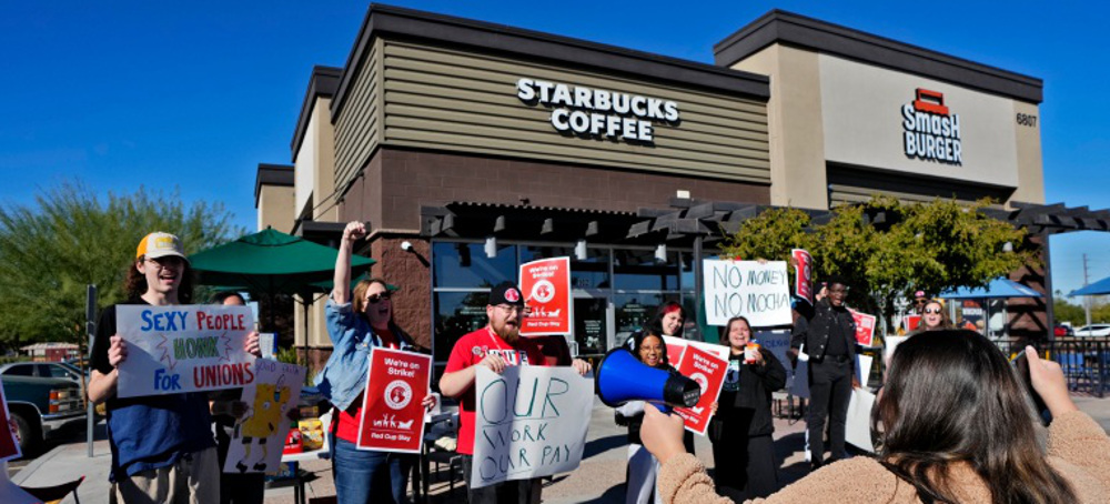 Starbucks Workers Strike at More Than 100 US Stores