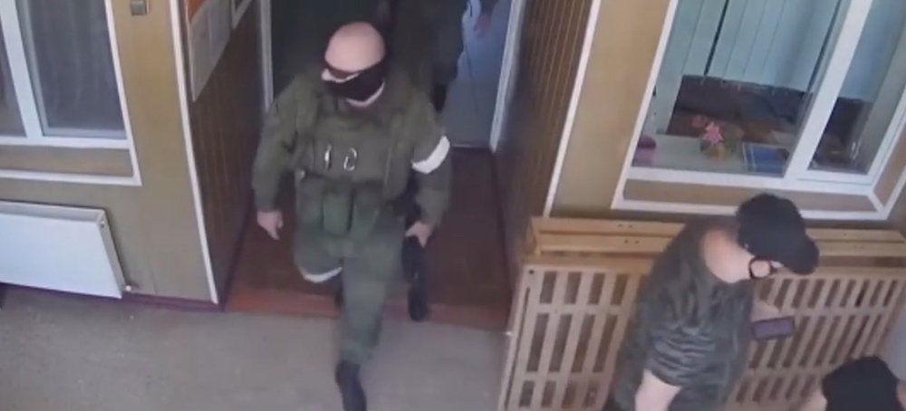CCTV Captures Chilling Footage of Putin's Soldiers Raiding Ukrainian Orphanage to Take Children