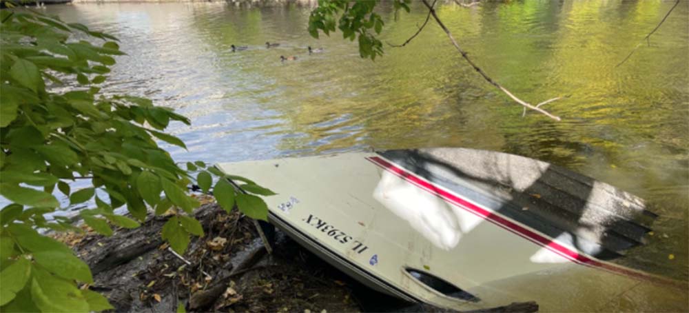 In Lakes and Rivers, Abandoned Fiberglass Boats Present Environmental Hazards