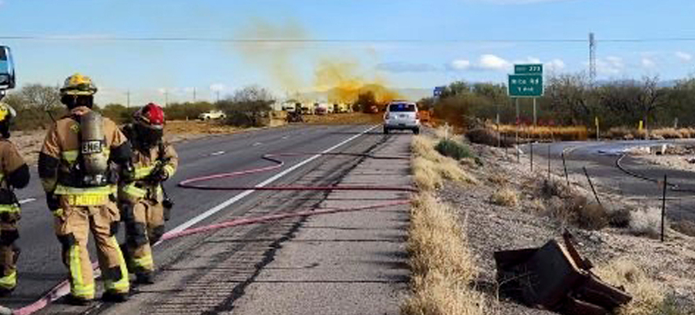 A Hazardous Spill in Arizona Closes Down an Interstate and Forces an Evacuation