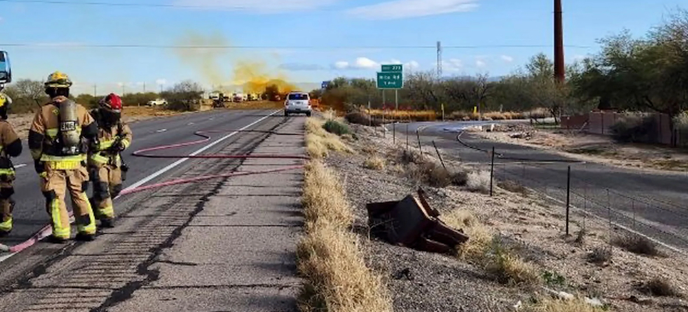 Major Interstate I-10 Reopens After Deadly Collision, Hazardous Material Spill in Arizona