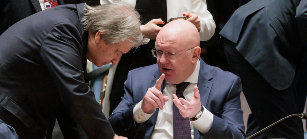 'Absurdity to a New Level' as Russia Takes Charge of UN Security Council