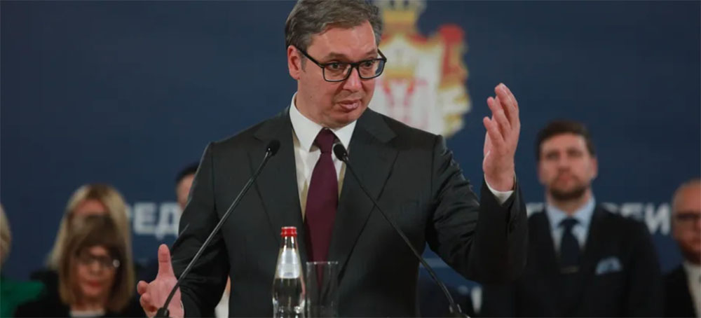 Serbia's Populist President Pledges 'Disarmament' After Mass Shootings