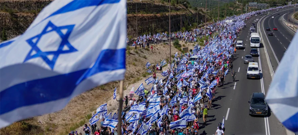 Hundreds of Thousands March in Israel Against Netanyahu's Judicial Overhaul