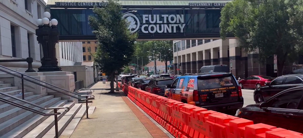 Security Barriers Appear at Fulton Courthouse as DA Nears 'Historical' Decision