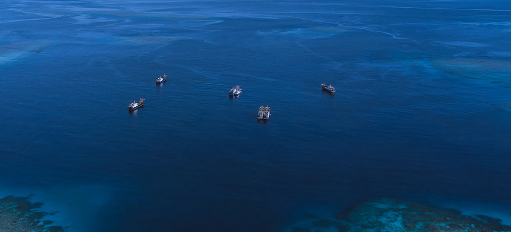 Blasting Bullhorns and Water Cannons, Chinese Ships Wall Off the Sea