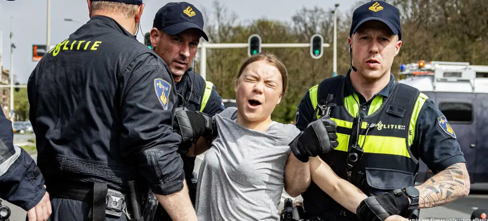 Climate Activist Greta Thunberg Arrested in the Netherlands