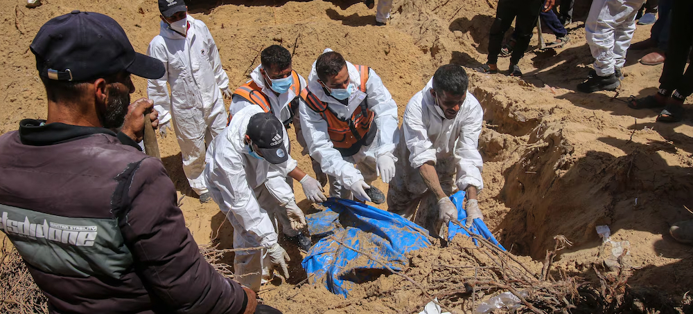 More Than 200 Bodies Found in Mass Grave at Nasser Hospital in Gaza