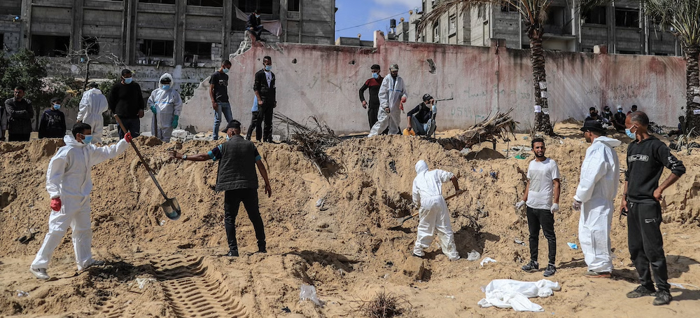Bodies Found With ‘Hands Tied’ in Mass Graves in Gaza
