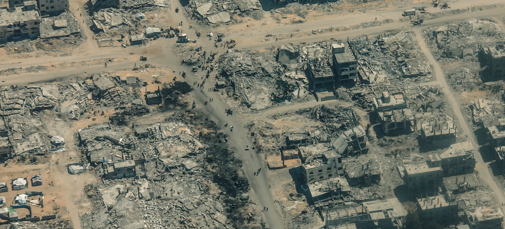 A Wasteland of Rubble, Dust and Graves: How Gaza Looks From the Sky