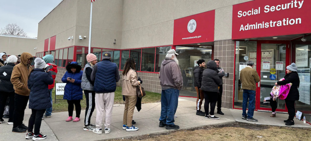 Outside a Social Security Office, Fear, Lines and Misinformation