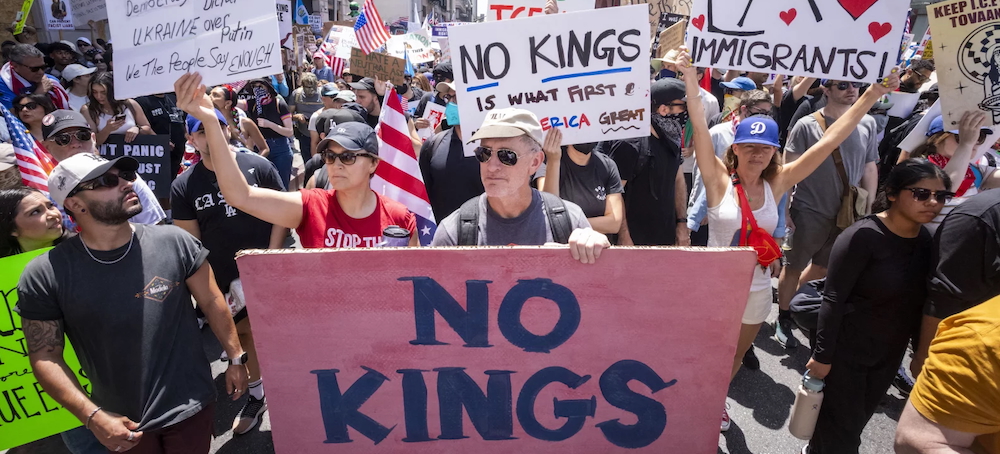 Protesters Rally Against the Trump Administration at ‘No Kings’ Events Across the Country