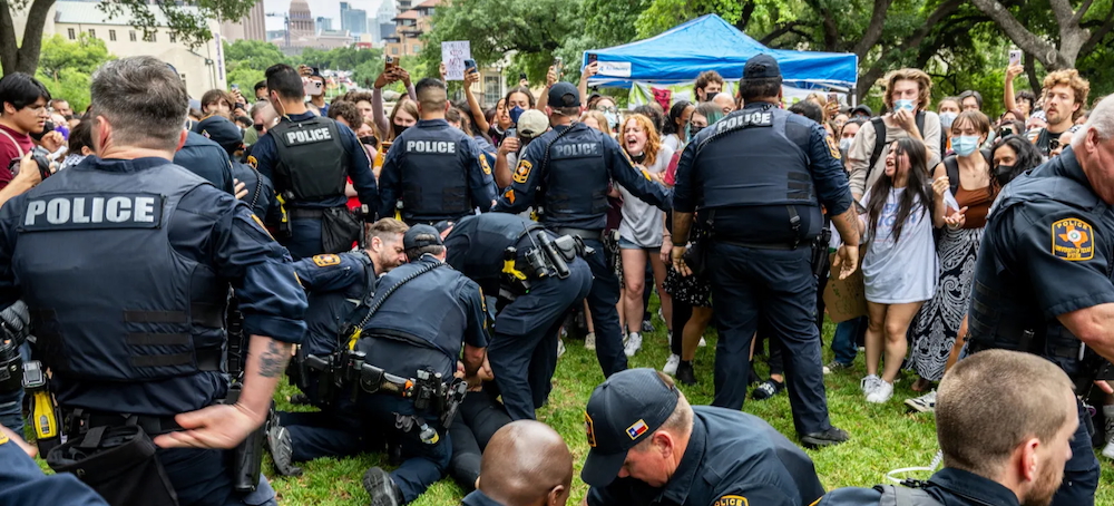 ‘What Are They Doing Illegal?’ Officer Says Before Arresting Pro-Palestine Students