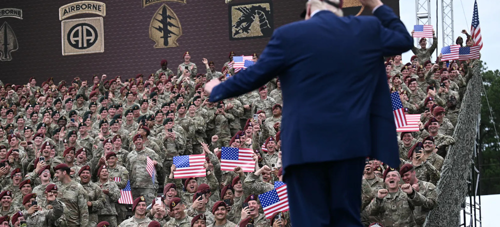 ‘No Fat Soldiers’: Ft. Bragg Troops Were Carefully Screened for Trump’s Stunt Visit