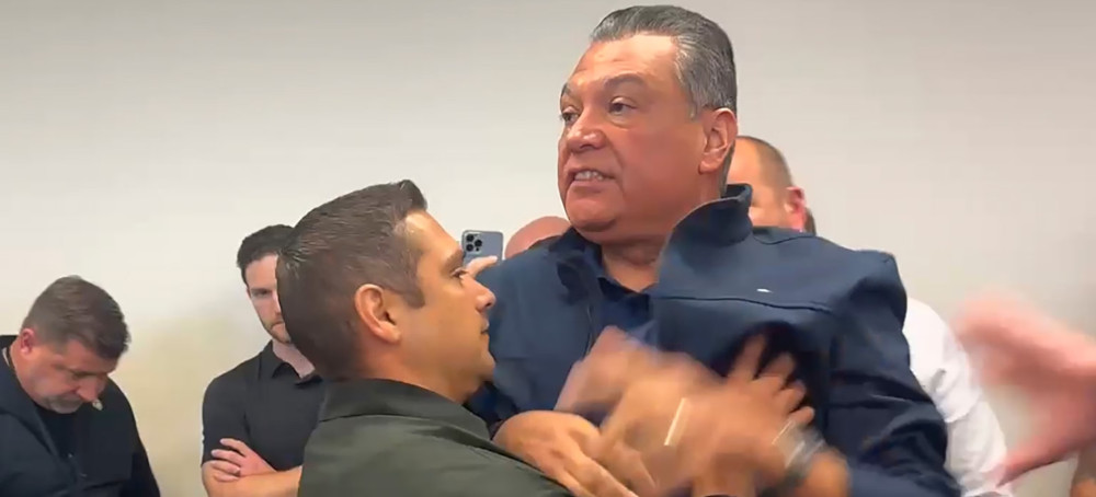 CA Senator Alex Padilla ‘Manhandled’ in Melee That Upends Republican Immigration Offensive