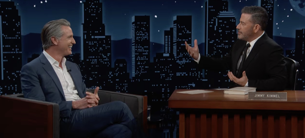 Gavin Newsom on Jimmy Kimmel