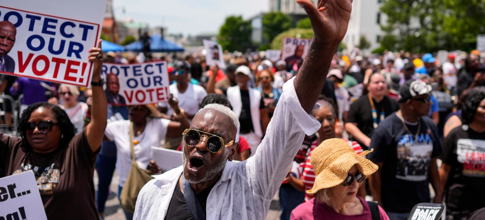 In the Birthplace of Civil Rights Movement, Groups Rally to Defend Black Political Representation