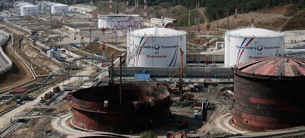 Russia’s Key Black Sea Oil Port on Fire After Drone Attack
