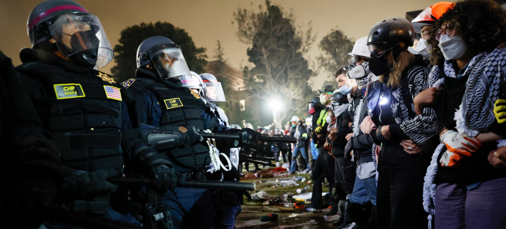 California Universities Are Stockpiling AR-15s, Grenades and Submachine Guns. Students Fear They Will Be Used to Quash Student Dissent.