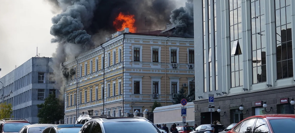 “Reminiscent of 11 September at World Trade Center”: Russia Strikes Ukraine’s Century-Old National Academy of Sciences in Central Kyiv