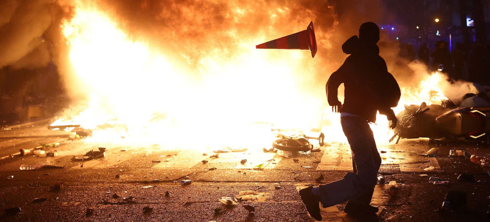Destructive Protests Sweep Across France, With Buildings Burned and Hundreds&nbsp;Detained